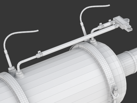 DPF - Diesel Particular Filter Modello 3D