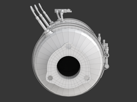 DPF - Diesel Particular Filter Modello 3D