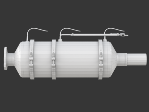 DPF - Diesel Particular Filter Modello 3D