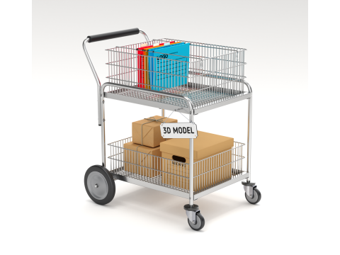 Mail Trolley Modelo 3D