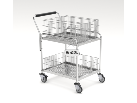 Mail Trolley Modello 3D
