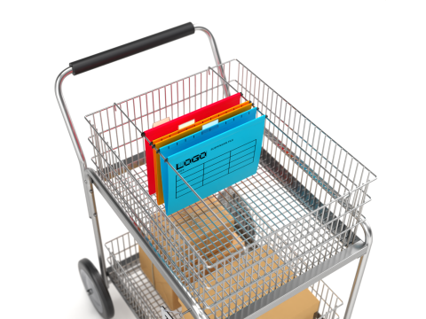 Mail Trolley Modello 3D
