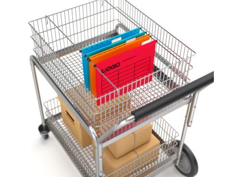 Mail Trolley Modello 3D