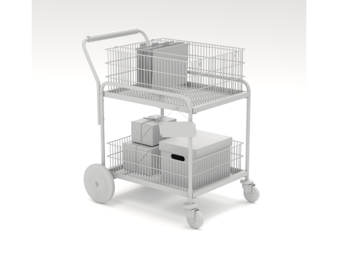 Mail Trolley Modello 3D