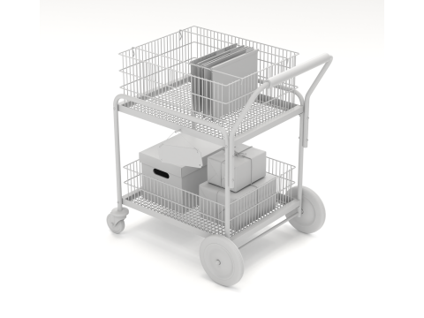 Mail Trolley Modello 3D