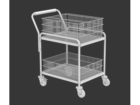 Mail Trolley Modello 3D