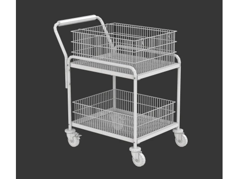 Carrello della posta Modello 3D