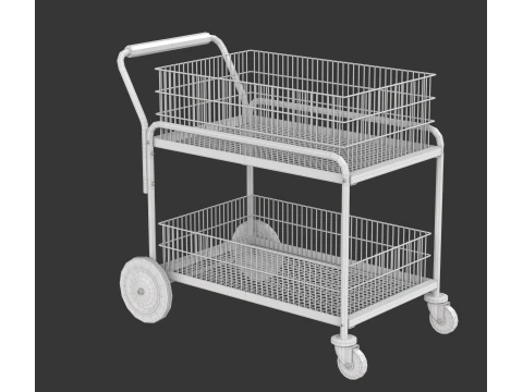 Carrello della posta Modello 3D