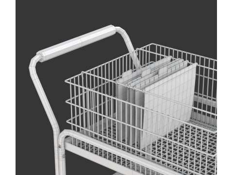 Mail Trolley Modello 3D