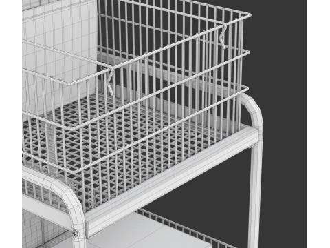 Carrello della posta Modello 3D