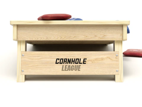 Cornhole Board With Bags 3D Model