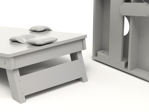 Cornhole Board With Bags 3D Модель