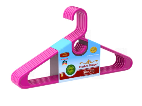 Plastic Hanger Set 3D Model