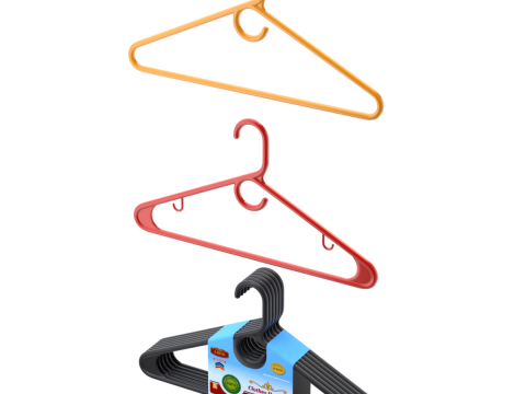 Plastic Hanger Set 3D Modell