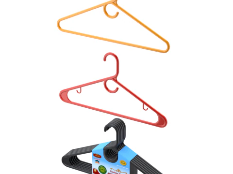Plastic Hanger Set 3D Model