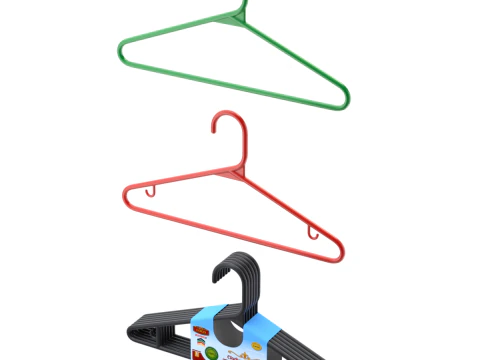 Plastic Hanger Set 3D Model