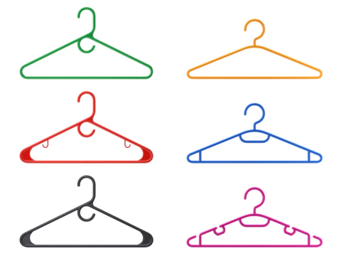 Plastic Hanger Set 3D Model
