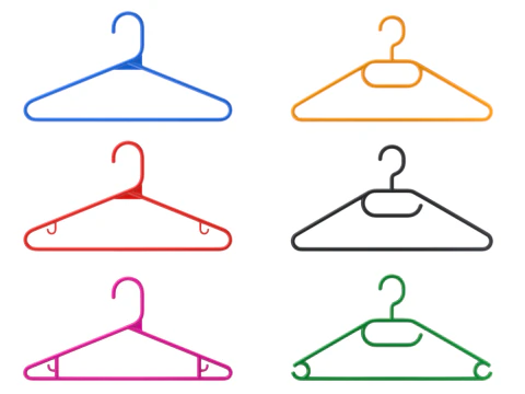 Plastic Hanger Set 3D Model