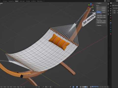 Гамак 3D Модель