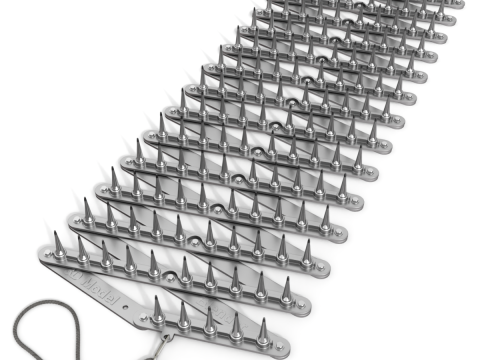 Spike Strip Animation 3D Model