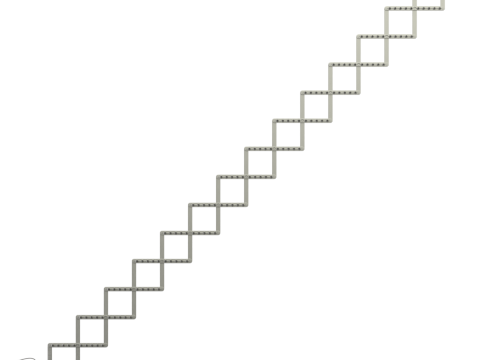 Spike Strip Animation 3D Model