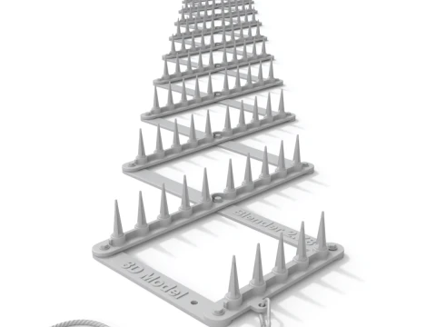 Animazione della striscia di punte Modello 3D