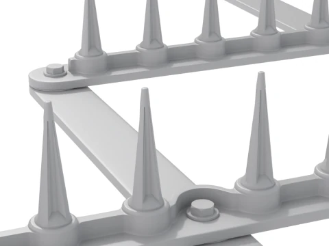 Animazione della striscia di punte Modello 3D