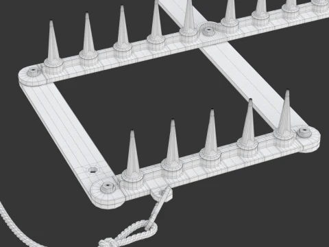 Animazione della striscia di punte Modello 3D