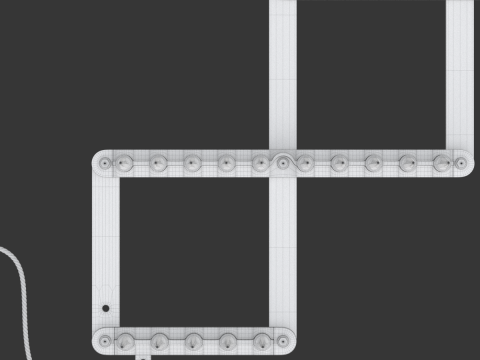 Spike Strip Animation 3D Model