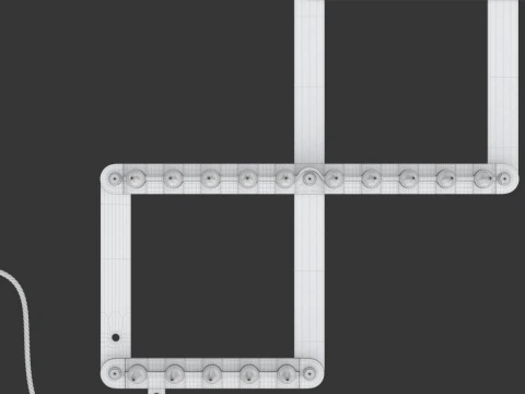 Animazione della striscia di punte Modello 3D