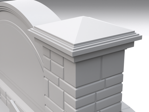Monument Sign 3D Model