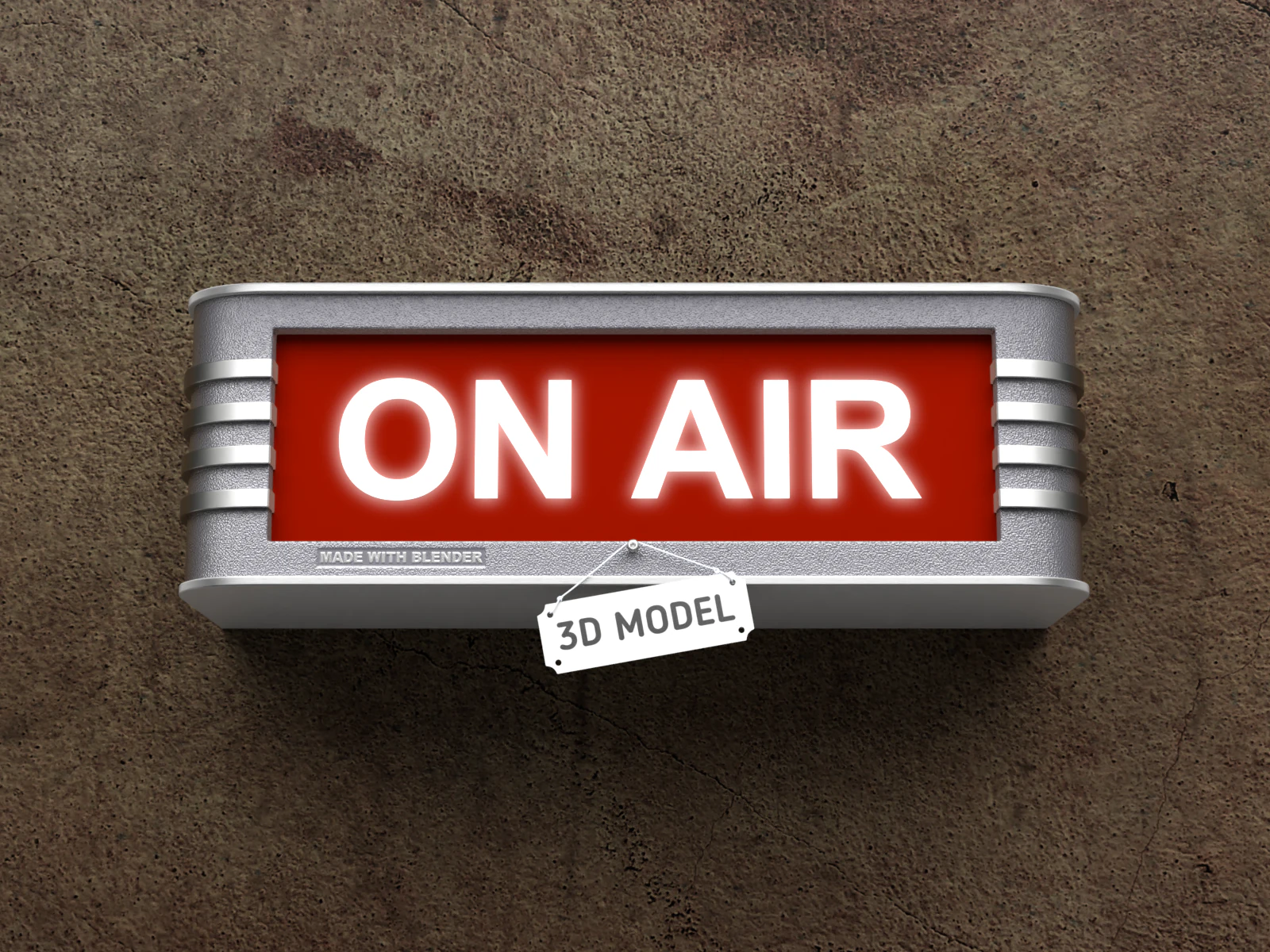 Segni luminosi da studio retr&ograve; Modello 3D .c4d .max .obj .3ds .fbx .stl .blend 