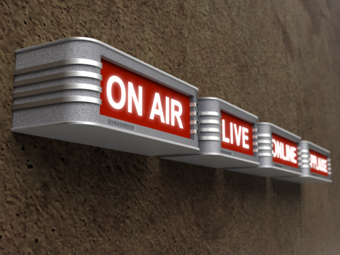 レトロなスタジオのライトサイン 3Dモデル