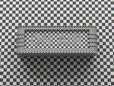 レトロなスタジオのライトサイン 3Dモデル