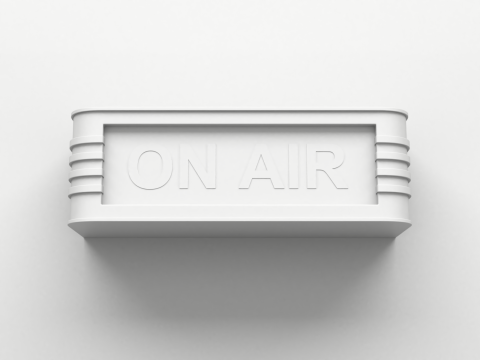 レトロなスタジオのライトサイン 3Dモデル