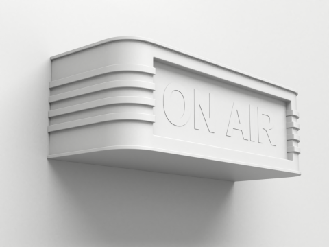 レトロなスタジオのライトサイン 3Dモデル