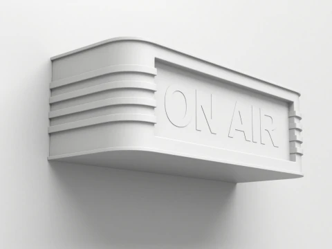 Segni luminosi da studio retr&ograve; Modello 3D