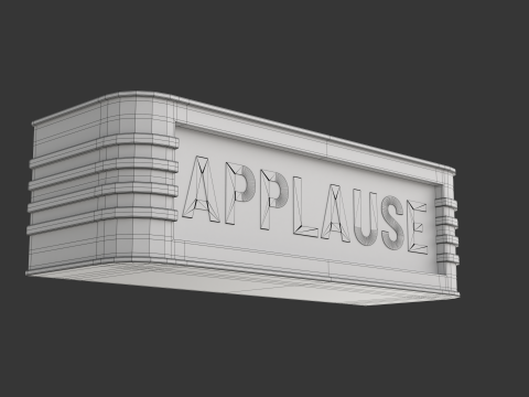 レトロなスタジオのライトサイン 3Dモデル