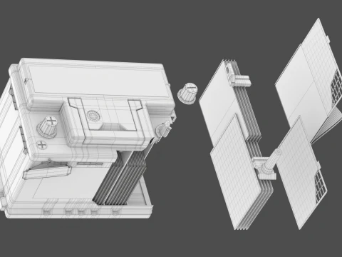 Car Battery Assembly Animation 3D Model