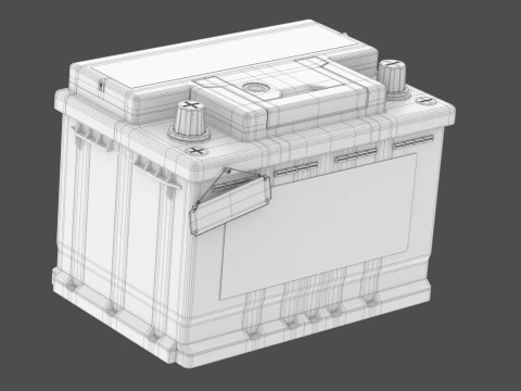 Car Battery Assembly Animation 3D Model