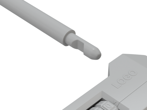 Combinação de bicicleta U-Lock Modelo 3D