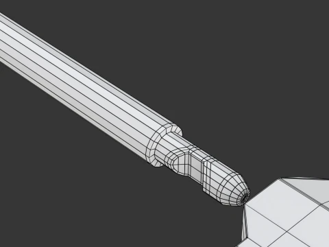 Combination Bicycle U-Lock 3D Model