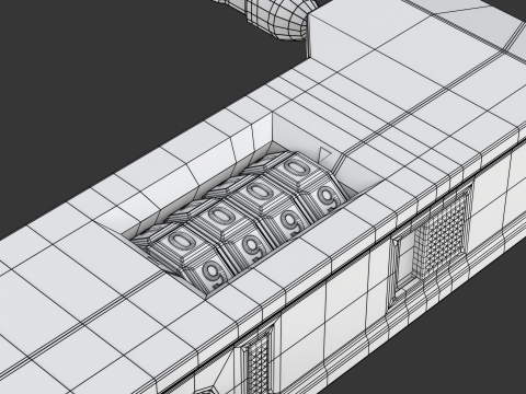 Combinação de bicicleta U-Lock Modelo 3D