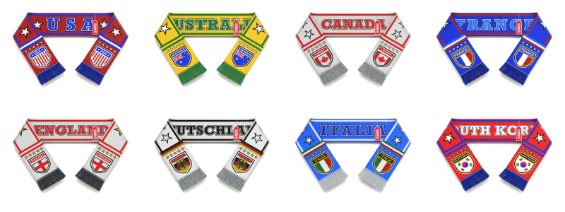 팬 스카프 3D 모델 .c4d .max .obj .3ds .fbx .stl .blend