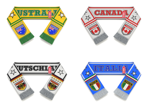 Sciarpa del tifoso Modello 3D