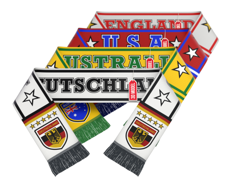 팬 스카프 3D 모델