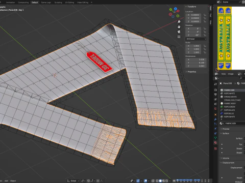 Len&ccedil;o de leque Modelo 3D