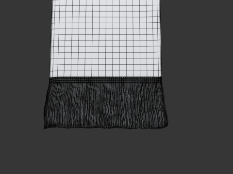 팬 스카프 3D 모델