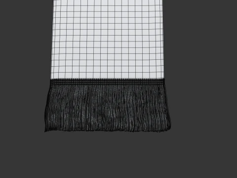 Len&ccedil;o de leque Modelo 3D