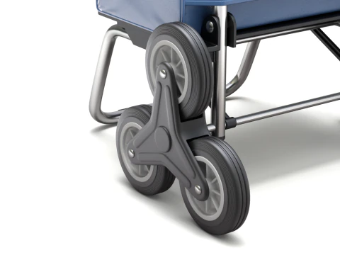 Carrello spesa da arrampicata pieghevole Modello 3D